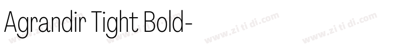 Agrandir Tight Bold字体转换 Agrandir Tight Bold字体转换